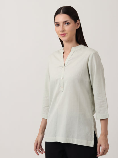 Saadho Short Kurta - Mint Green