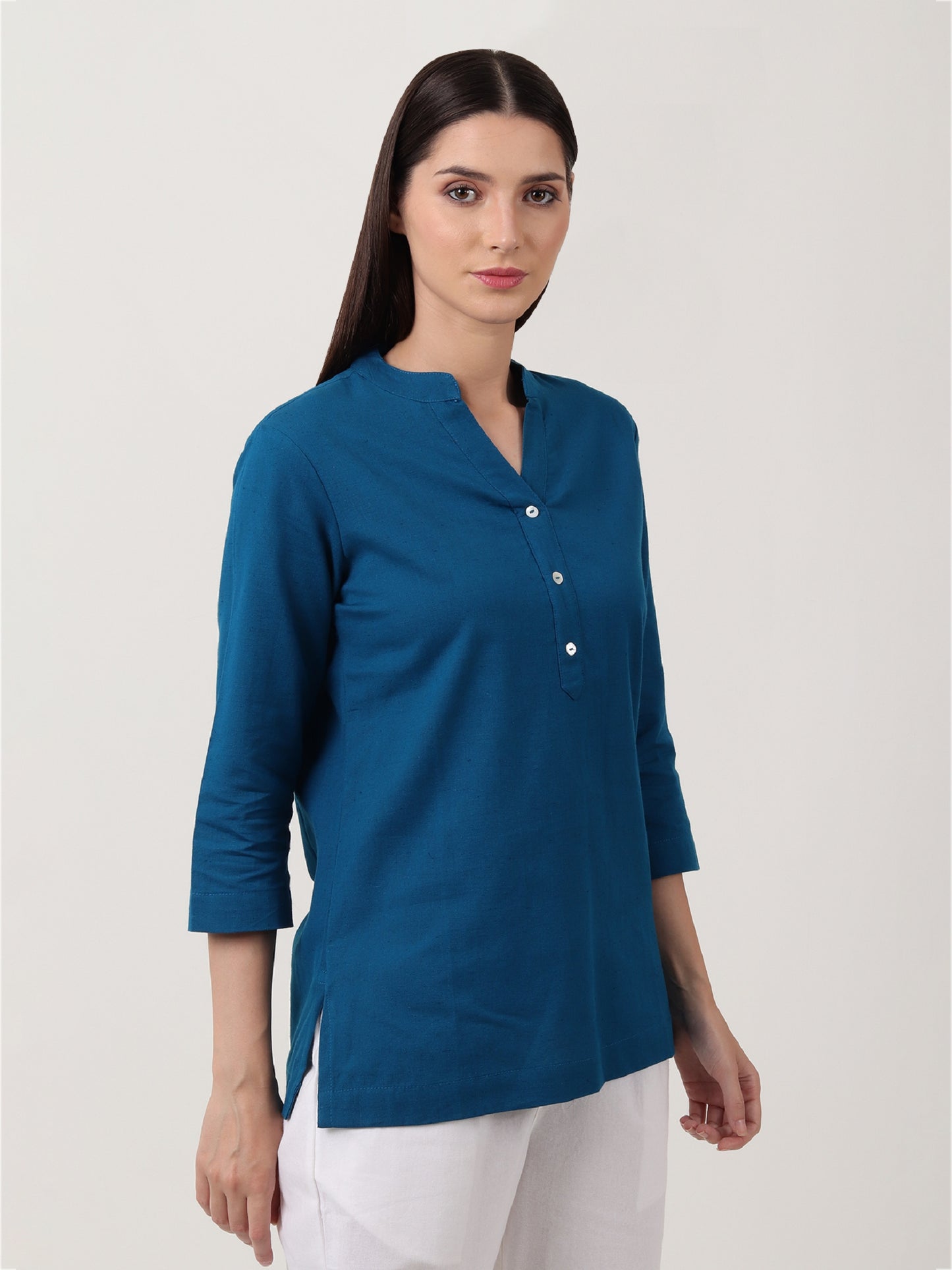 Saadho Short Kurta - Turqoise